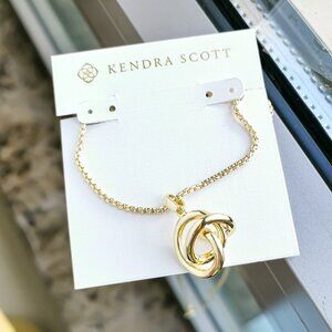 Kendra Scott | Presleigh Love Knot | Gold Pendant Necklace